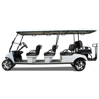 Voiture utilitaire 8 places, véhicule de tourisme importé, HDK EV à vendre, voiturette de golf électrique, batterie lithium 48V, moteur AC 6.3KW