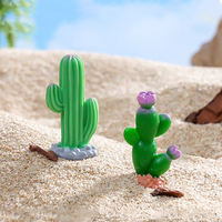 Mini figurine de cactus succulent en résine simulée pour décorations de paysages désertiques, petits ornements végétaux, accessoires de bricolage