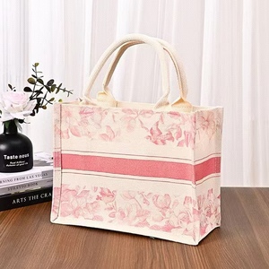 Tùy Chỉnh Thân Thiện Với Môi Của Phụ Nữ Vải Túi Xách Tái Sử Dụng Và Có Thể Gập Lại Mua Sắm Thời Trang Túi - Product Image 2