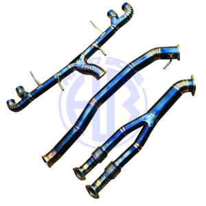 Sistema de escape de tubo recto de titanio Catback para Nissan Gtr R35 - Product Image 5