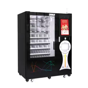 Penjualan langsung dari pabrik koin pintar layar sentuh 21.5 inci/kartu/tagihan cocok dengan mesin penjual makanan panas untuk dijual