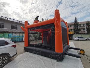Halloween Đảng Thương Mại Lớn PVC Trẻ Em <span class=keywords><strong>Inflatable</strong></span> Bí Ngô Nhà Bị Trả Lại Nhảy Lâu Đài Combo Trượt - Product Image 3