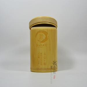 <b>Bamboo</b> Rice Packaging Custom <b>Bamboo</b> Jar With Lid Food Grade Wooden <b>Container</b> For Gift Storage 750g Capacity - Product Image 3