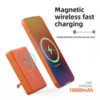 Banco de Energía Magnético 3 en 1 con Logotipo Personalizado al por Mayor de Fábrica, 10000mAh 22.5W PD, Pantalla TFT, Soporte Plegable, Carga Rápida, Delgado