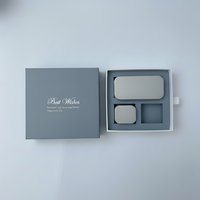 Boîte cadeau de luxe en carton rigide recyclable sur mesure, de forme carrée, pour lunettes et montures, avec finition bronzée et fermeture magnétique