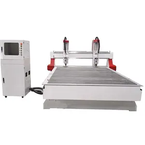 two heads woodworking cnc carving engraving machine