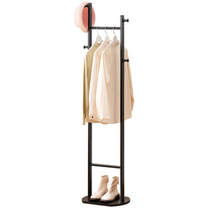 Simple coat <b>rack</b> for rental rooms, floor-standing, standing <b>clothes</b> <b>rack</b> for bedrooms, minimalist storage <b>rack</b> for home use, - Product Image 5