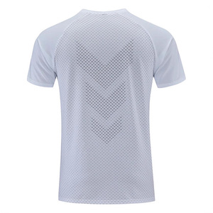 Quick-drying T-shirt White Polyester Short Sleeve For Running Marathon Team Building Work Uniforms - Product Image 4