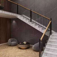 Balustrades et mains courantes de balcon sur mesure de haute qualité, design contemporain, en acier au carbone et aluminium, directement de l'usine, garantie 1 an