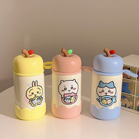 Nouvelle Tasse Thermos Isotherme Portable Mignonne pour Filles, en Acier Inoxydable 316, Motif Dessin Animé, Qualité Alimentaire, Maintien Thermique 6-12 Heures