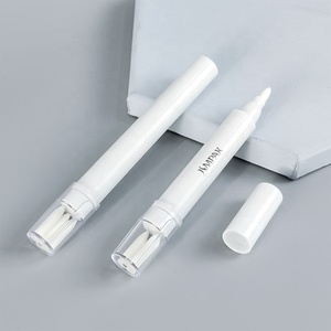 قلم تصحيح طلاء أظافر فارغ 3 أبيض بلاستيك شعار مخصص - Product Image 1