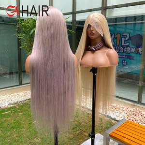 Peluca GS <span class=keywords><strong>Gris</strong></span> <span class=keywords><strong>Ceniza</strong></span>, Cabello Brasileño Pre-Plucked Natural, Encaje Completo con Baby Hair y Gorro Pequeño, Nueva Peluca Rubia <span class=keywords><strong>Ceniza</strong></span> - Product Image 4