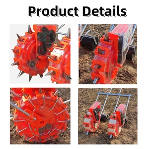 Semoir Manuel à Haute Performance Poussé à la Main, Deux Rangs, 5 Buses pour Semences de Maïs, Soja, Arachide pour l'Agriculture Agricole - Product Image 2