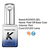 KODIES GEL Vernis à ongles en gel UV personnalisable avec logo, vente en gros; primer de trempage, couche de base et couche de finition personnalisées, séchage sous lampe UV, nail art.