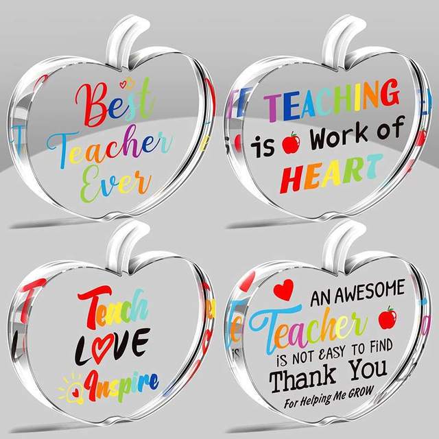 Cross-border Best-selling Custom China-made Acrylic Crafts Teachers Birthday Gifts Student Presents Desk Decorations for
