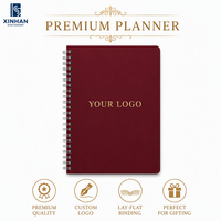 Carnet personnalisé A5 avec spirale argentée, couverture minimaliste, idéal pour les cadeaux d'entreprise