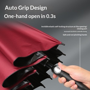 Paraguas de Golf Automático de Fibra Completa Tradicional 8K para <span class=keywords><strong>Hombre</strong></span>, Mango Curvo, Diseño Recto para Negocios, Logotipo Impreso, Protección UV, Personalizable - Product Image 2