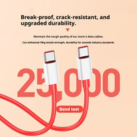 Câble USB Type-C SUPERVOOC 100W 6A Chargeur Rapide 1M Tressé TPE PD pour OnePlus Ace Pro 10R/10T Ordinateur