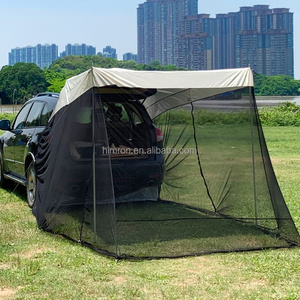 Toldo de Aluminio de Una Sola Capa para Automóvil, Protección Solar Portátil para Acampar al Aire Libre, Toldo Trasero con Mosquitera de Poliéster de 2 m - Product Image 3