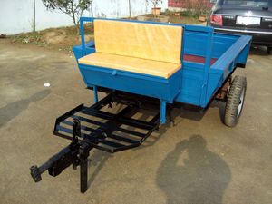 Mini <span class=keywords><strong>remorque</strong></span> ATV en acier inoxydable, capacité de <span class=keywords><strong>500kg</strong></span> - Product Image 6