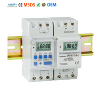 Interruptor Temporizador de Riel DIN AHC-30 KY, Precio de Fábrica OEM, Interruptor Temporizador Microcomputarizado, Relé Digital Programable Semanal/Diario, 220V 30A