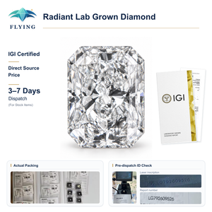 Diamant de laboratoire taille radiant 0,5 ct 1 ct 1,5 ct 2 ct 3 ct, diamant synthétique CVD certifié IGI - Product Image 6