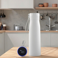 Bouteille d'eau intelligente avec poignée personnalisée, nouveau style, auto-nettoyante UV, gobelets sous vide portables, thermos à écran tactile avec température