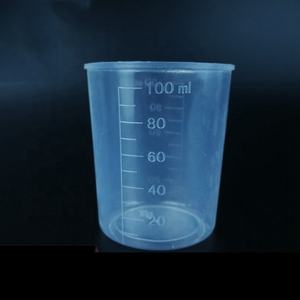 स्पष्ट पारदर्शी पैमाने बीकर के साथ 10ml 100ml दौर मुंह प्लास्टिक मापने कप - Product Image 6
