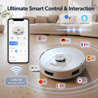 Redroad R11 2026 Nouvelle Arrivée Robot de Nettoyage Contrôle par Application Mobile Appareils Connectés Maison Aspirateur Eau et Poussière Balai Ménager