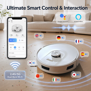 Redroad R11 2026 Nouvelle Arrivée Robot de Nettoyage Contrôle par Application Mobile Appareils Connectés Maison Aspirateur Eau et Poussière <span class=keywords><strong>Balai</strong></span> Ménager - Product Image 5