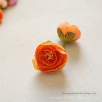 4 cm Kepala Bunga Teh Camellia Japonica Daun Bunga Sutra Buatan Hiasan DIY Kostum Tradisional Pernikahan