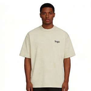 T-shirt pour homme en coton slub imprimé OME, 310 g/m², col rond, respirant, écologique, avec poche poitrine - Product Image 1