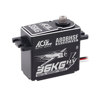 Servomoteur numérique programmable AGFRC A80BHSF à couple élevé 36KG 0.071Sec HV avec engrenages en acier pour jets/avions RC