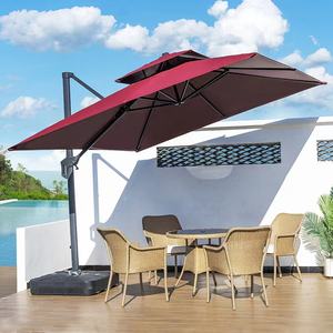 Fabricantes al aire libre Sun Umbrella LED Outdoor Patio Jardín Roman Sun Umbrella Paraguas de aluminio para terraza Spot al por mayor - Product Image 2