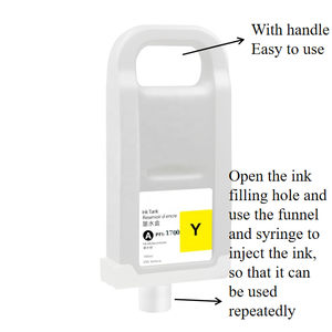 <span class=keywords><strong>Cartouche</strong></span> d'<span class=keywords><strong>encre</strong></span> rechargeable Supercolor PFI 1700 PFI-1700 PFI1700 avec puce pour imprimantes <span class=keywords><strong>Canon</strong></span> Pro 2000 4000 4100 6100 - Product Image 2
