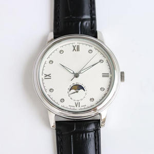 Classic Moon Phase Aesthetic Sapphire Crystal Automatic Mechanical <b>Watch</b> Stainless Steel <b>Case</b> Genuine Leather Strap 10 Bar <b>Watch</b> - Product Image 4