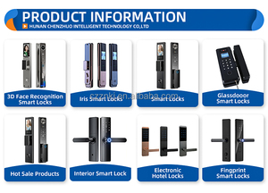 ระบบจดจำใบหน้า ปลดล็อคด้วยลายนิ้วมือ กล้องวงจรปิดแบบมีช่องมอง TUYA <span class=keywords><strong>WIFI</strong></span> หุ่นยนต์ AI ระบบดิจิทัลหลายมิติ ล็อคประตูอัตโนมัติเต็มรูปแบบ - Product Image 5