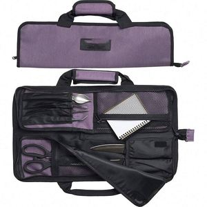Sac de rangement pour outils de cuisine, sac à roulettes en toile pour couteaux de chef, échantillon gratuit - Product Image 1