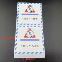 Étiquettes adhésives sensibles à la température pour avertissements d'expédition, autocollants pour la logistique de la chaîne du froid et les produits pharmaceutiques
