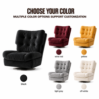 Fauteuil nuage minimaliste fait main en tissu écologique, pivotant, moderne, pour salle à manger, salon ou extérieur