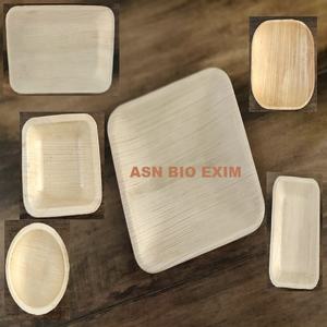 Vaisselle jetable écologique de gaine de feuille d'areca assiette et bol gravés organiquement pour les fêtes - Product Image 5