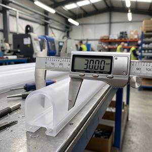 定制挤压成型抗紫外线PMMA亚克力LED光扩散器高品质工业条形防护罩ISO9001精密切割 - Product Image 1