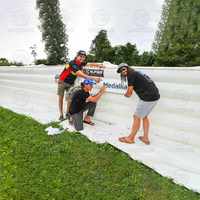 Clôture gonflable Système de barrières de sécurité Motogp Événements de sports extrêmes Air Bag souple Signalisation gonflable Mur Barrières de ski