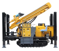 Machine de forage de puits d'eau souterrains à moteur diesel, profondeur 180m, diamètre 140-254mm