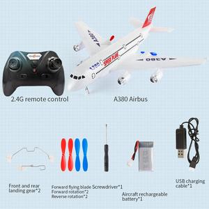 Avión Planeador RC 2.4G 2.5CH A380 a Escala, Control Remoto, Ala Fija, con Giroscopio de 6 Ejes, de Espuma EPP, para Pilotos Principiantes - Product Image 6