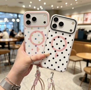 <span class=keywords><strong>Funda</strong></span> Magnética Antigolpes con Cordón y Diseño de Puntos para <span class=keywords><strong>iPhone</strong></span> 17 16 15 <span class=keywords><strong>14</strong></span> 13 12 11 <span class=keywords><strong>Pro</strong></span> <span class=keywords><strong>Max</strong></span>, Venta al Por Mayor - Product Image 4