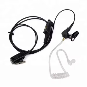 Micrófono de mano PALM de dos cables con PTT y desconexión rápida, tubo de audio para radios bidireccionales GP328 Plus, XIR P8268, XIRP8200, comunicación por cable - Product Image 1