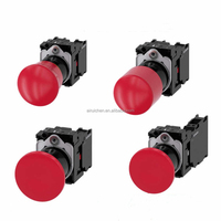 Original Siemens Allemagne Bouton-poussoir champignon d'arrêt d'urgence, 22 mm 3SU1150-1HA20-1FG0 Bouton de commutation Siemens
