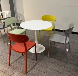 Bàn Ăn Tròn Bán Buôn Bàn Cà Phê MDF Màu Trắng Giá Rẻ Và Cổ Điển Giá Rẻ Cho Đồ Nội Thất Nhà Bếp - Product Image 5