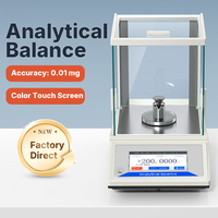 Balance analytique de laboratoire numérique Mountscale MEC 120g 0,1mg avec écran tactile 5 pouces et calibration externe